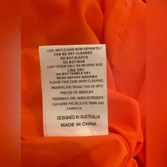 NWT ELLIATT Reception Dress in Orange Size XXS - Picture 10 of 13